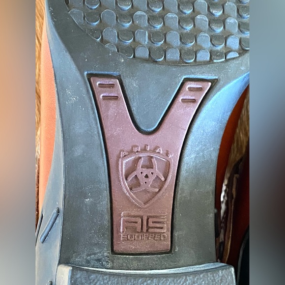 Ariat Mule Clogs Brown Leather Western Country Rodeo Sling Back Women’s  7.5 B - Picture 7 of 13